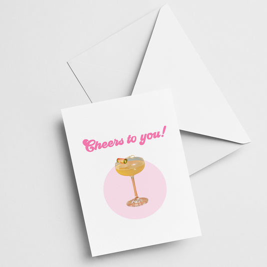 "Cheers to You" Greeting Card (Set of 3)